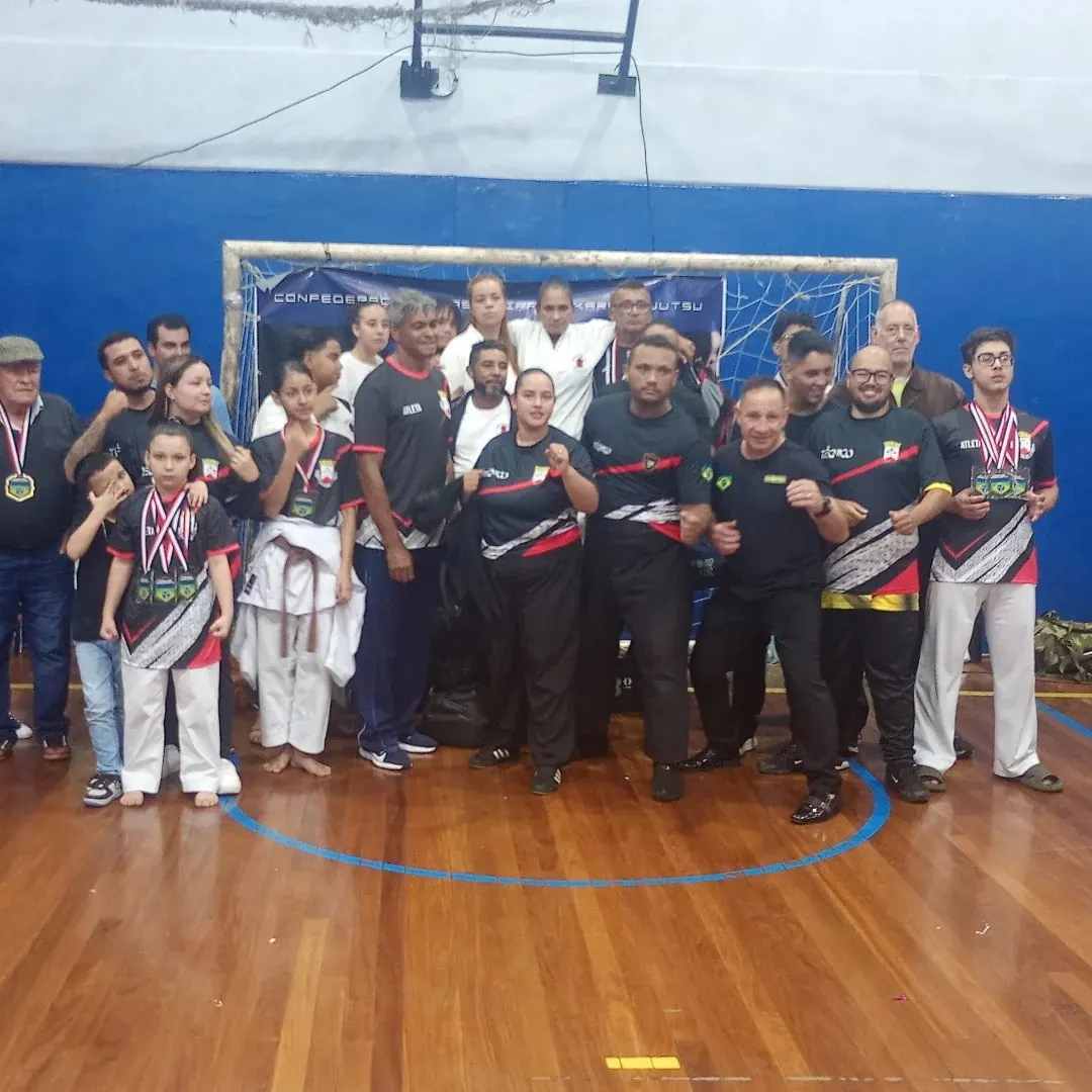 Equipes no pódio