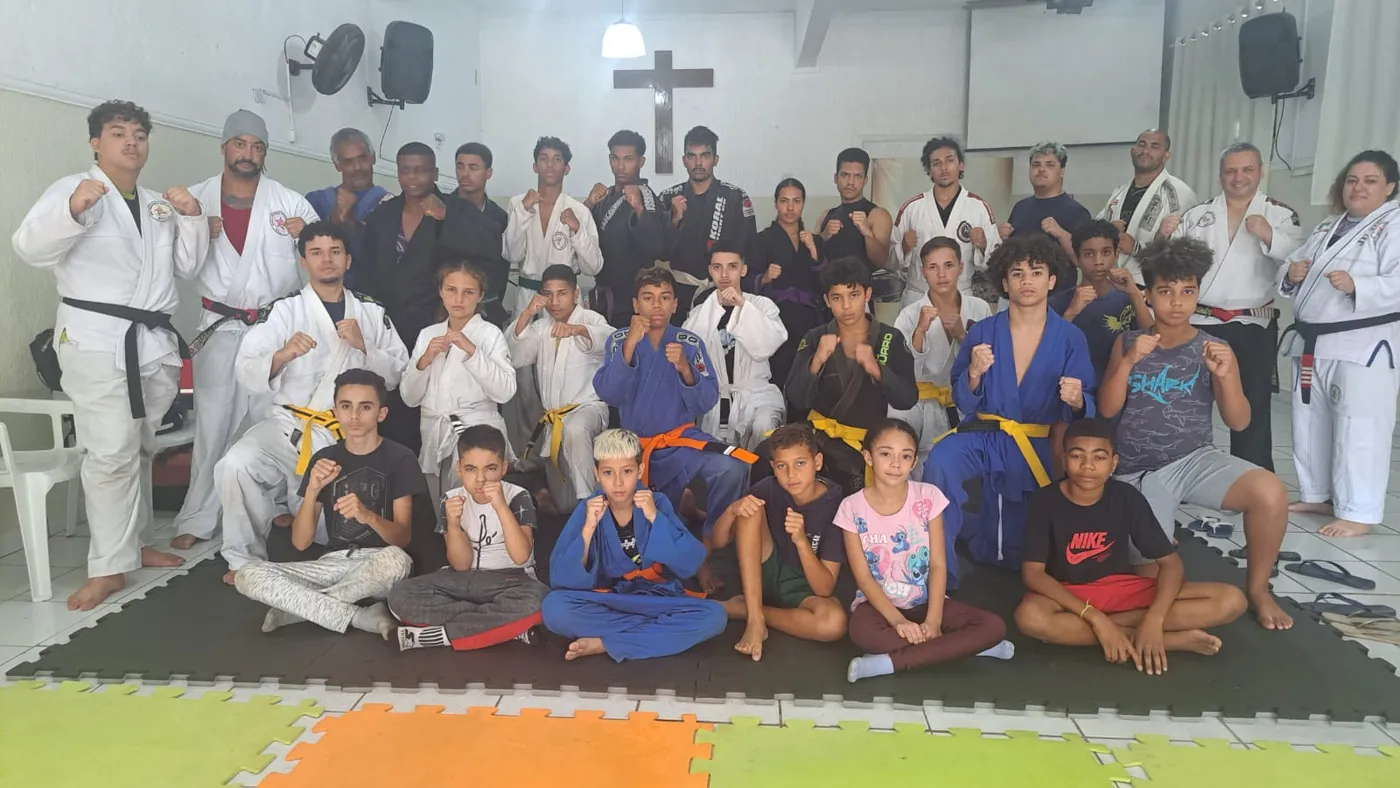 Turma do projeto reunida