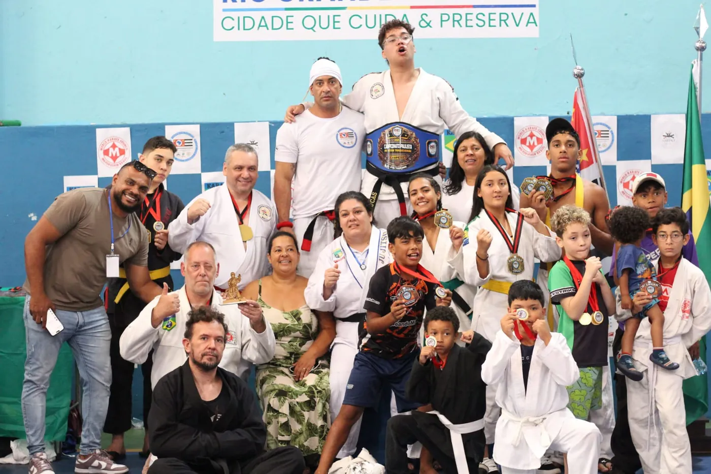 Equipe premiada no Campeonato Paulista