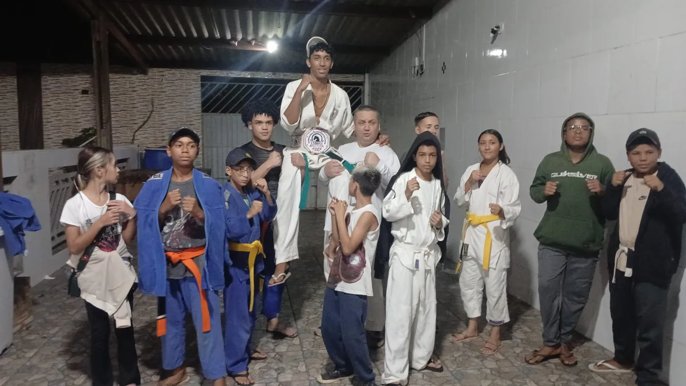 Comemoração de título com a turma